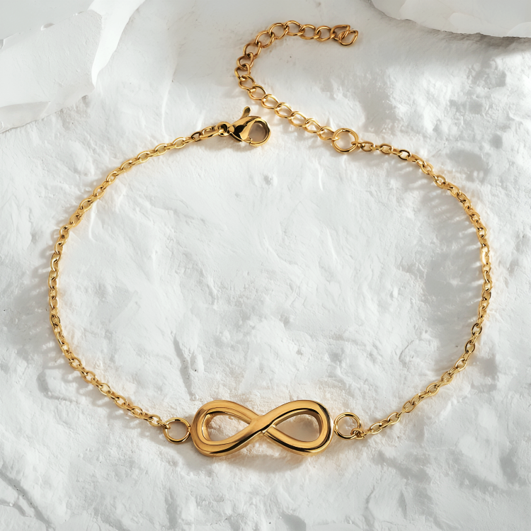 Infinity Symbol Bracelet – Gold Finish OSL21
