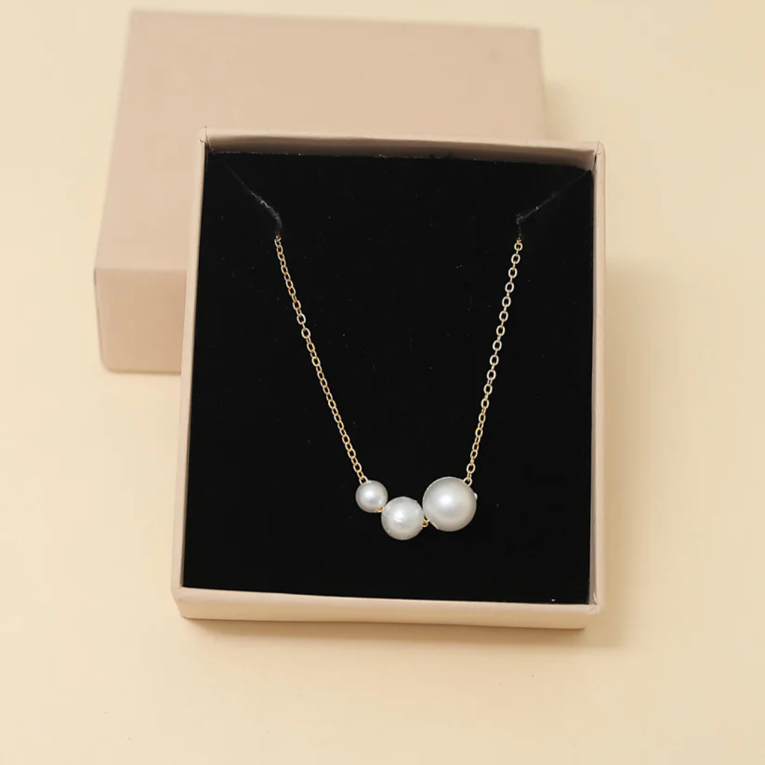 Aurora Pearl Charm Necklace – Korean Inspired OSL25