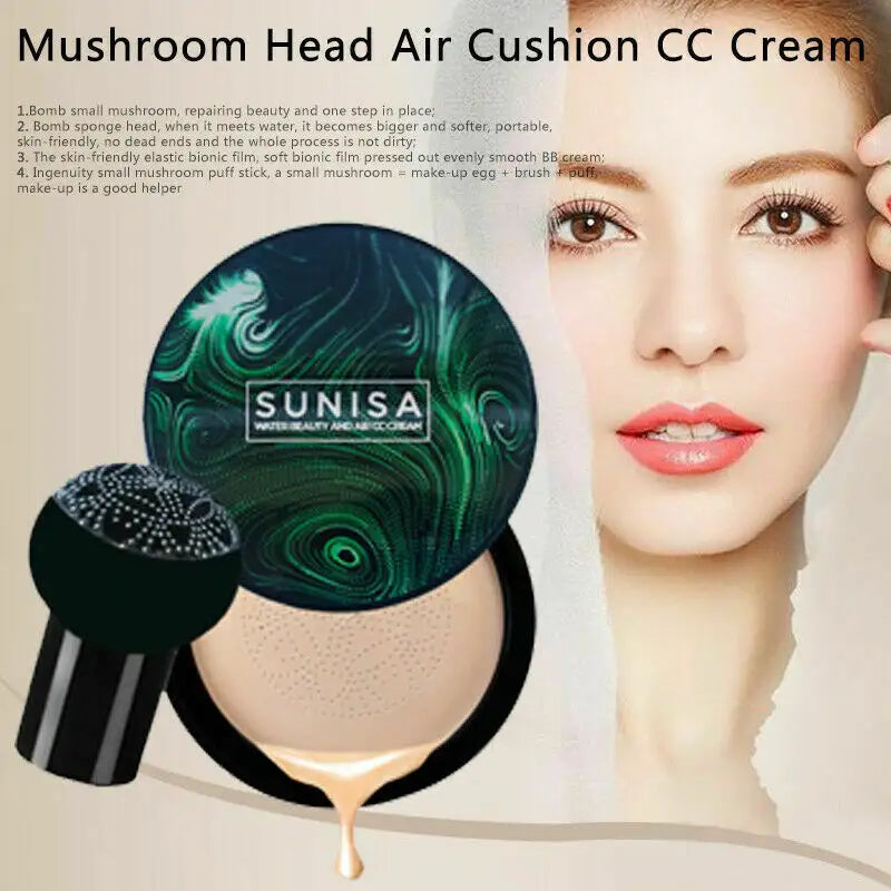 Buy 1 Get 1 Free Sunisa 3 in 1 Air Cushion Waterproof foundation CC Cream