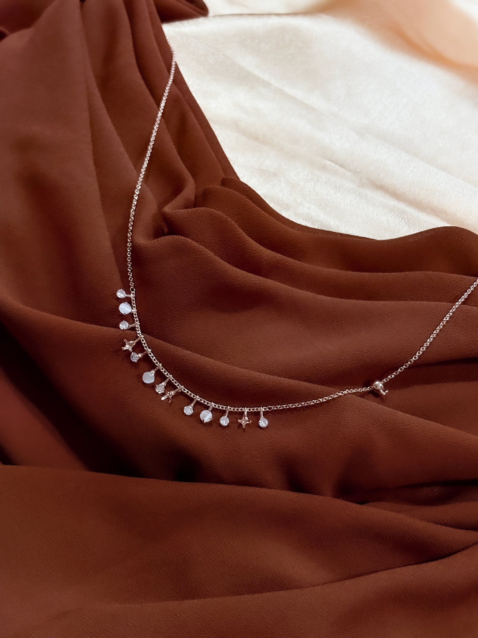 Eternal Knot Rose Gold Tanmaniya Necklace-OSL04