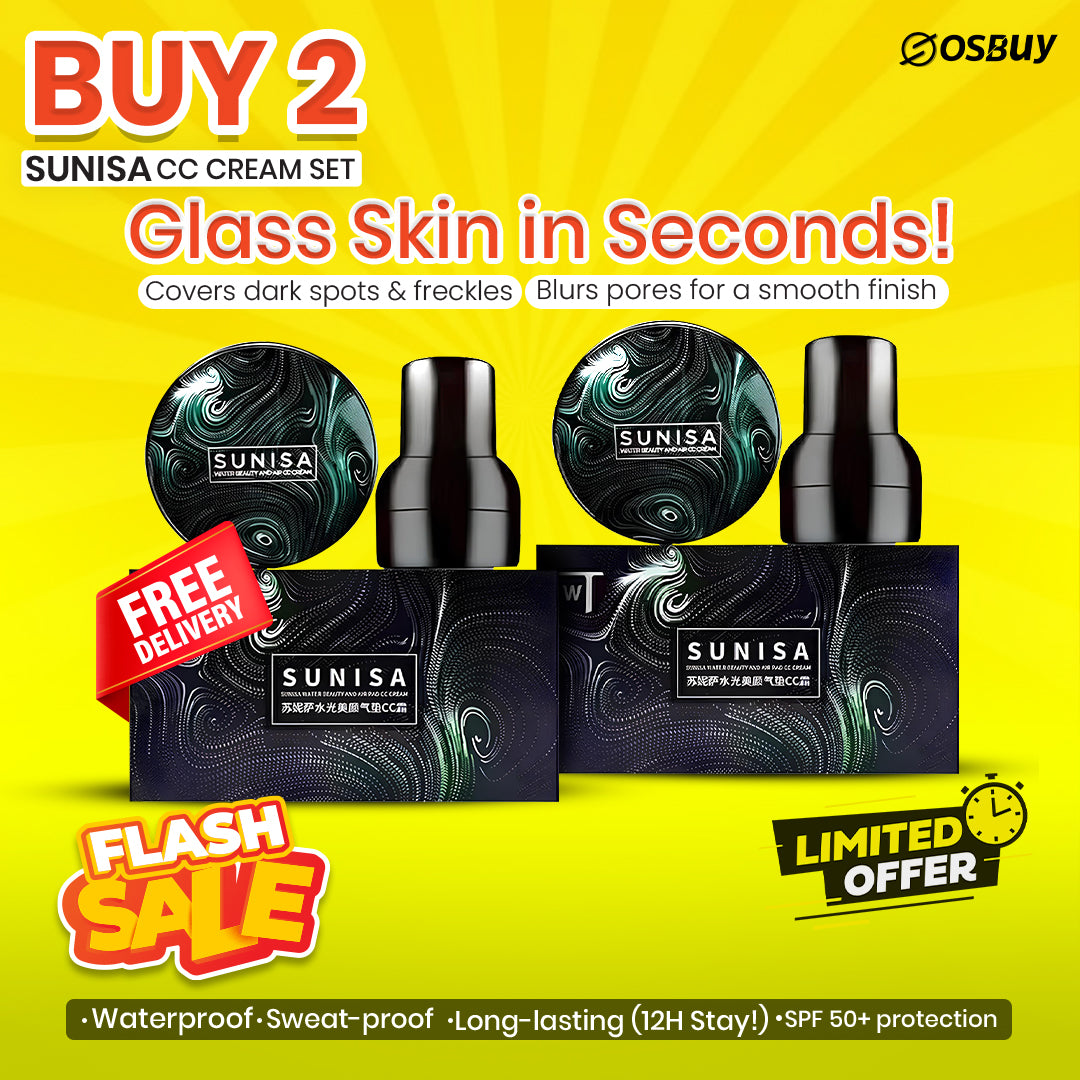 Buy 1 Get 1 Free Sunisa 3 in 1 Air Cushion Waterproof foundation CC Cream