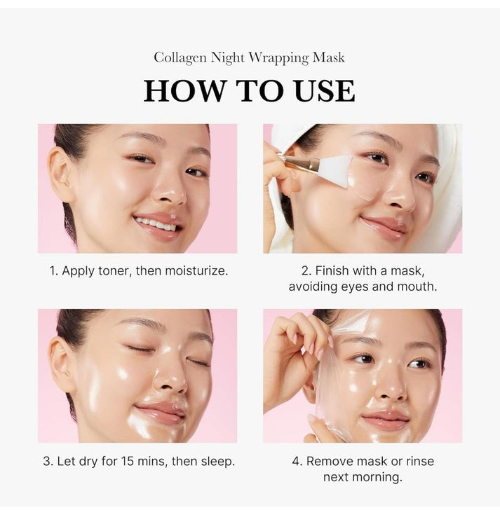 MEDICUBE COLLAGEN NIGHT WRAPPING MASK 75ml (free shipping)