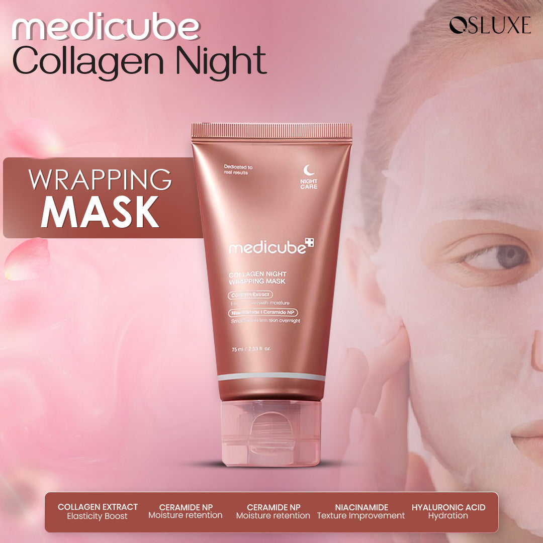 MEDICUBE COLLAGEN NIGHT WRAPPING MASK 75ml (free shipping)