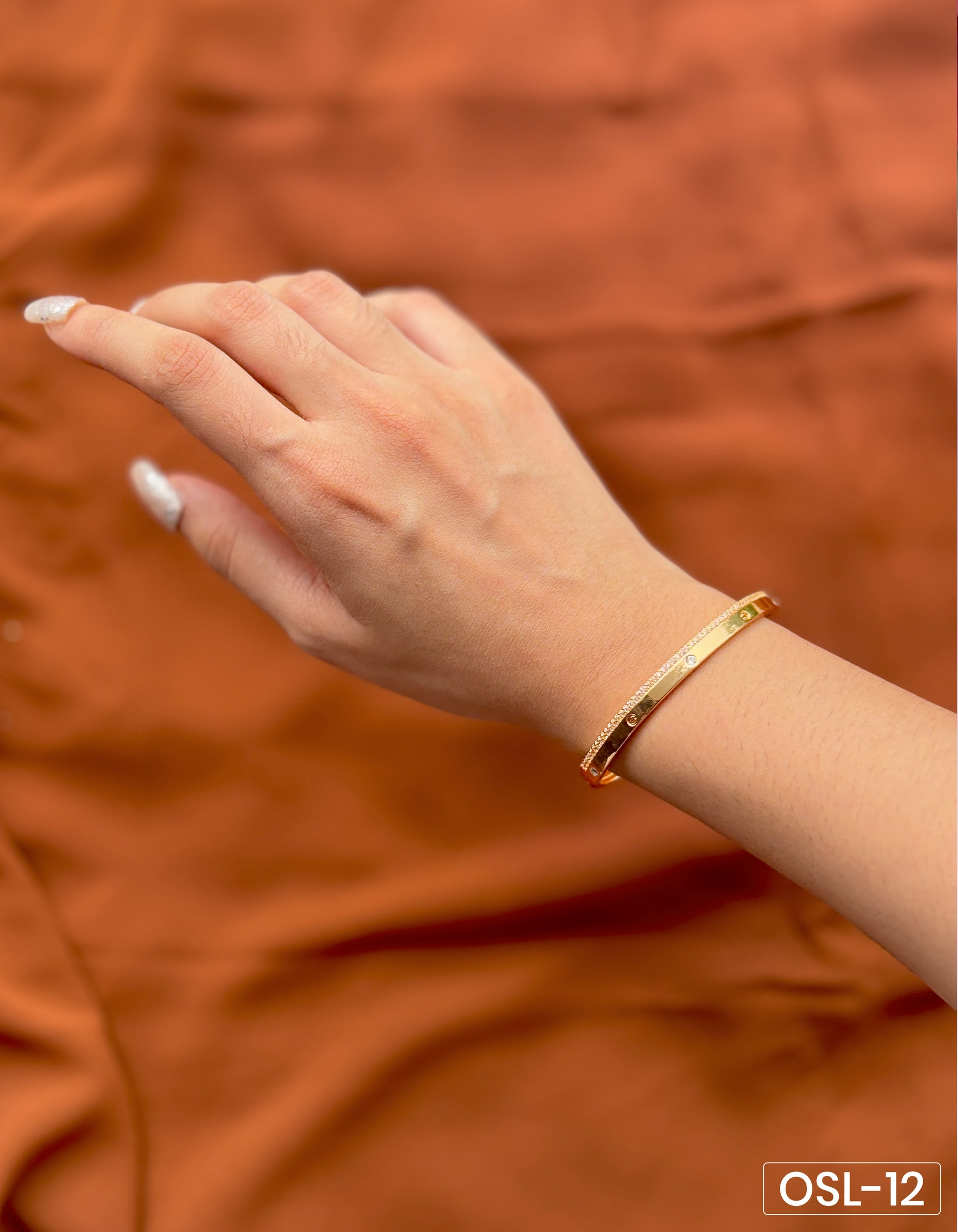 Blush Halo A.D Diamond Rose Gold Kada OSL12