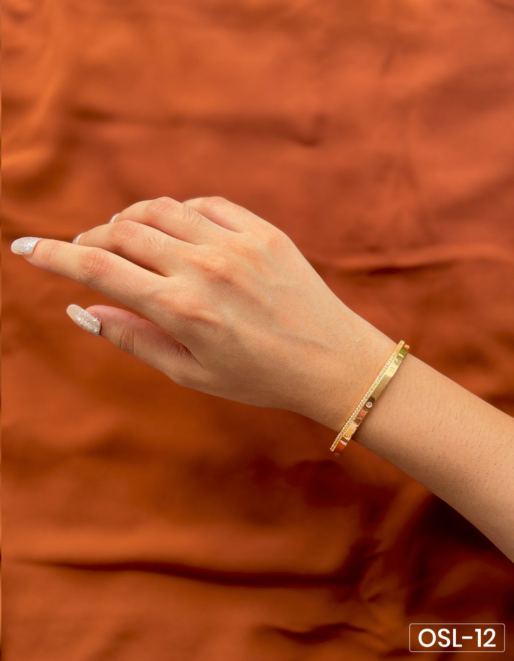 Blush Halo A.D Diamond Rose Gold Kada OSL12