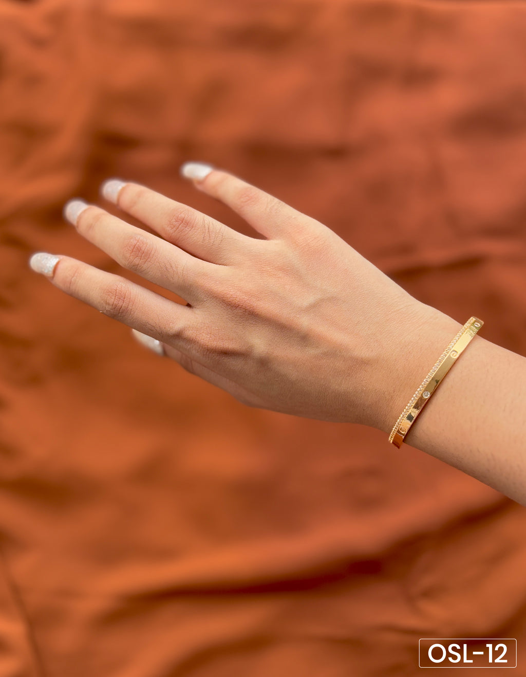 Blush Halo A.D Diamond Rose Gold Kada OSL12