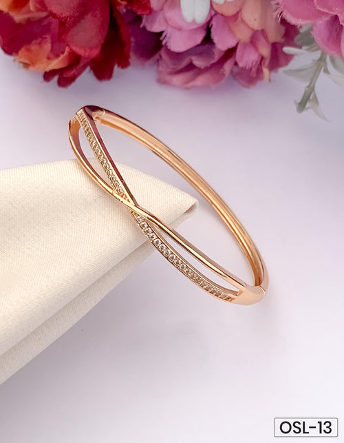 Aurora Blush Rose Gold A.D Diamond Kada OSL13