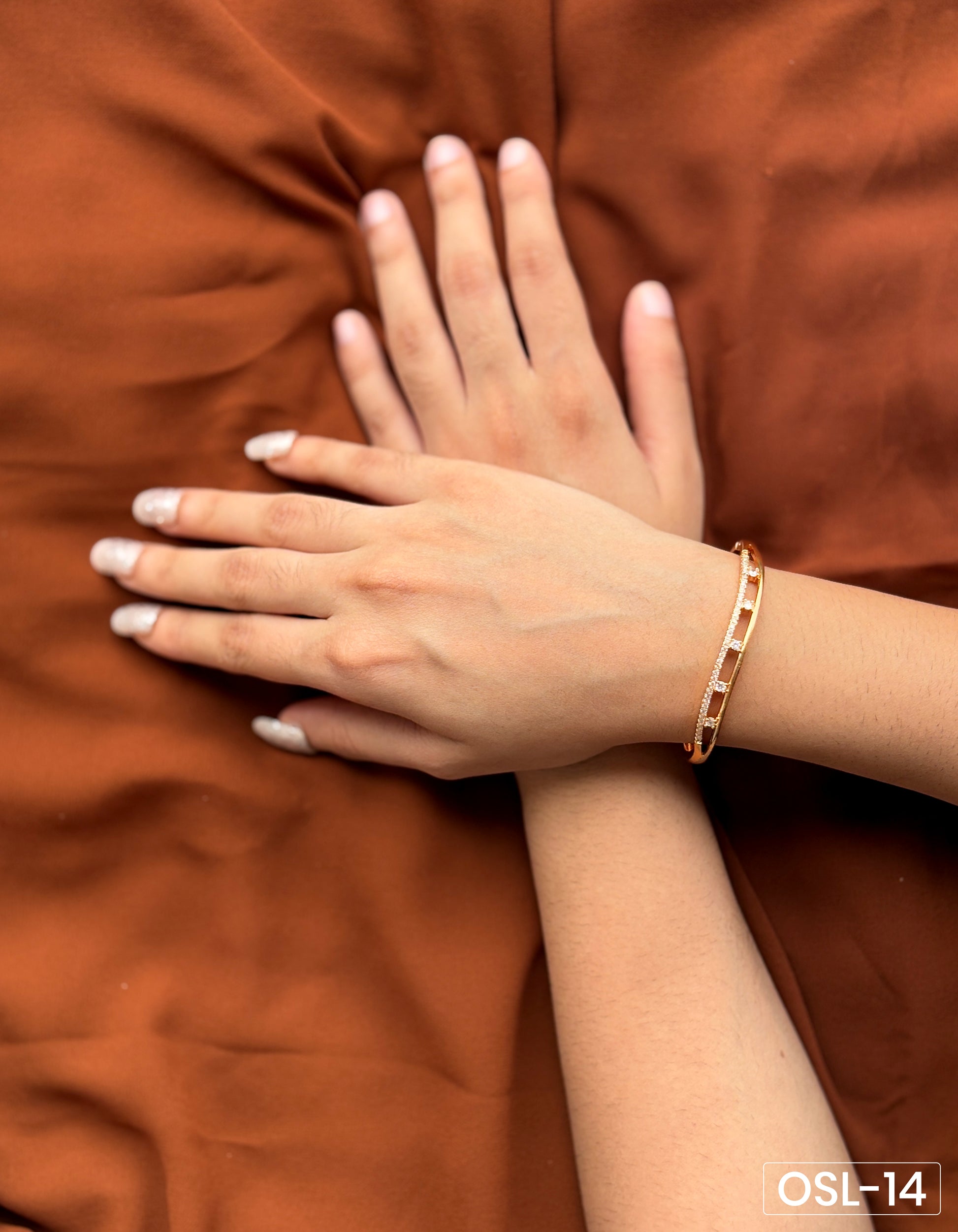 Rose Radiant Diamond Kada in Rose Gold OSL14