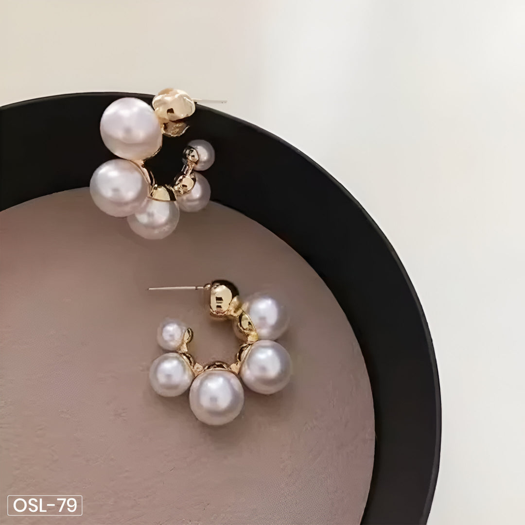 Classic Gold Plated Hoop Earrings for Women-OSL79