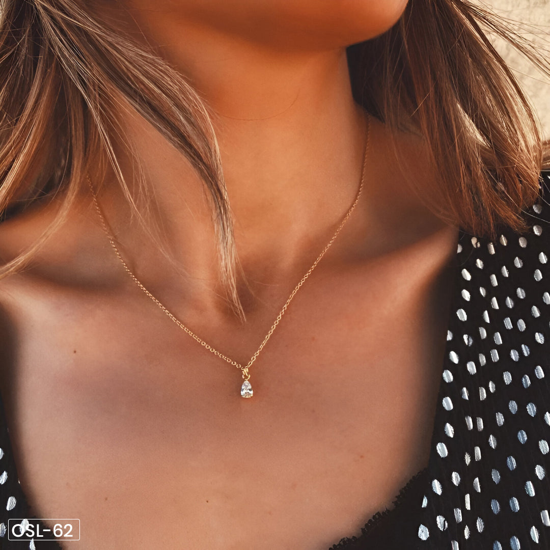 OSL62-WHITE DIAMON PENDENT)