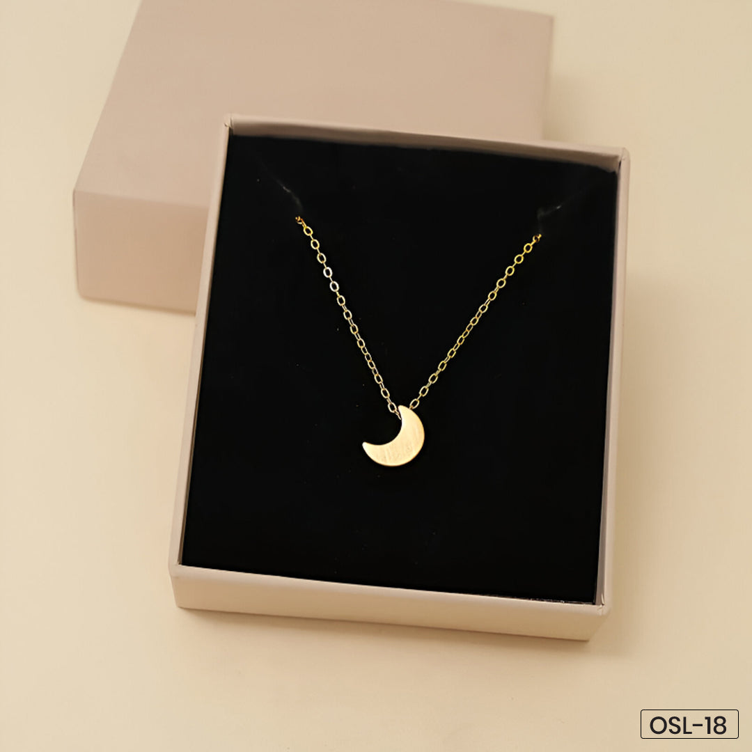 Half Moon Gold Pendant-OSL18 –